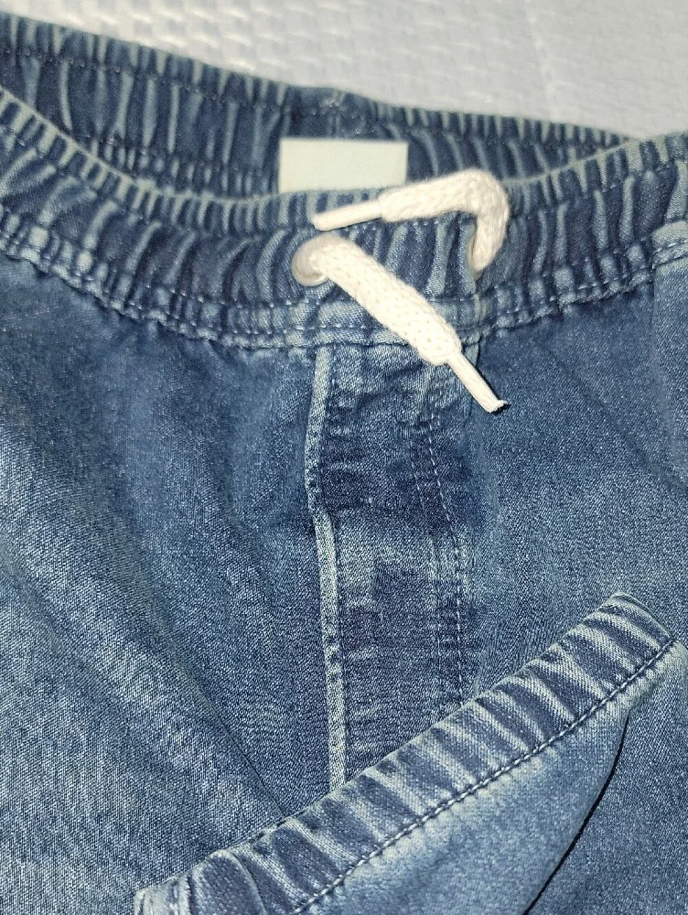 GAP Kids Relaxed Blue Drawstring Waist Jeans Size 1 Regular Brand New